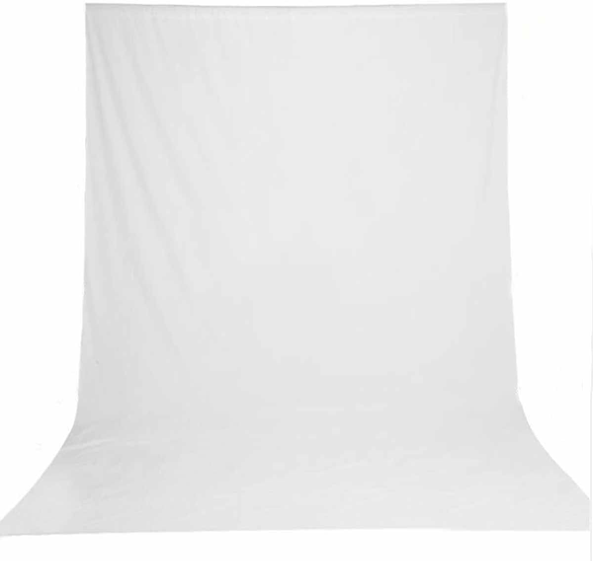 6X9 ft Photo Backdrop White Backdrop for Photoshoot, Non-Reflective Soft White Backdrop for Home Studio, Baby Photography, YouTube Content & Live Streaming（only 1x Background）