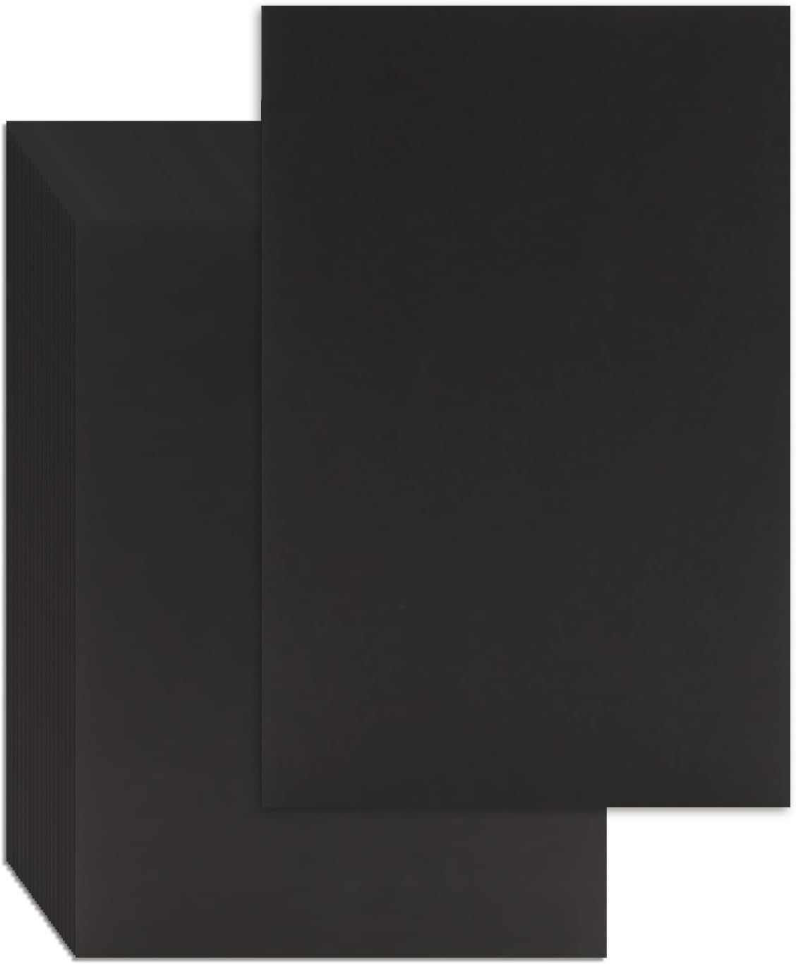 25 Pcs Book Board, Binder Board, Cover Board, Heavy Duty Chipboard for Book Binding, DIY Cardboard (Black, 5 x 7 Inch 80PT)