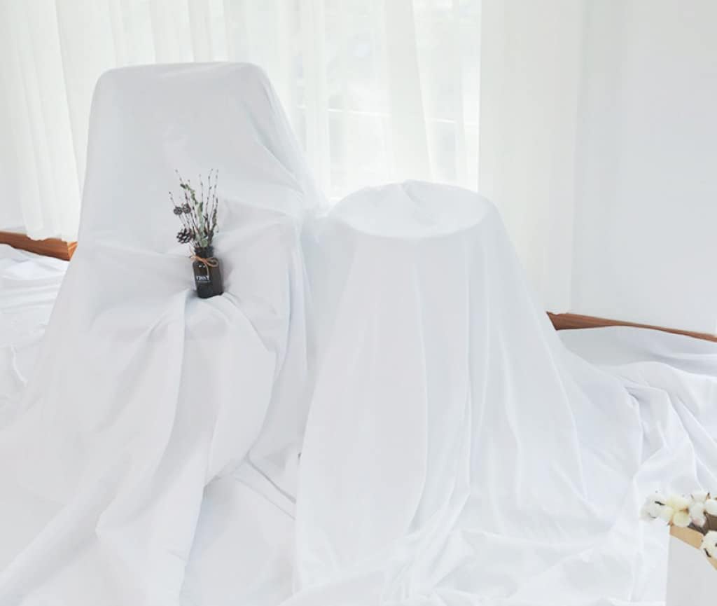 5X7ft Photo Backdrop White Backdrop for Photoshoot, Non-Reflective Soft White Backdrop for Home Studio, Baby Photography, YouTube Content & Live Streaming（only 1x Background）