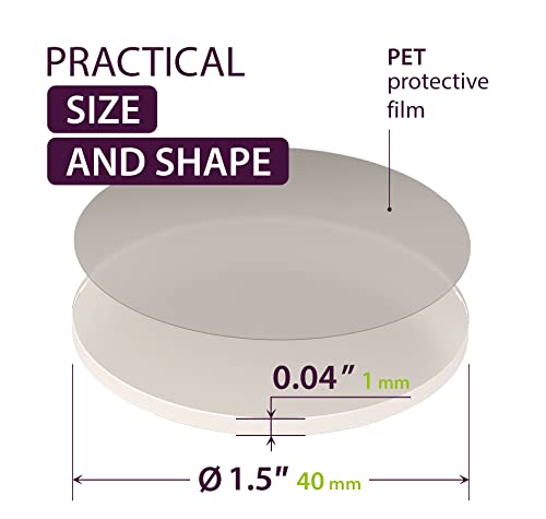 Large Double Sided Sticky Dots 40PCs - Round Sticky Tack for Wall Hanging - Mounting Putty Removable - Double Sided Tape Dots for Crafts Poster Picture Hanging - Clear Circle Stickers