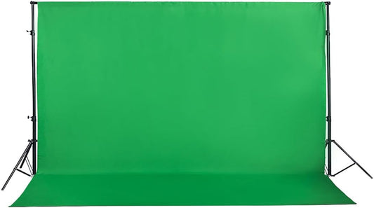 Green Screen Backdrop 10x7ft Photo Backdrop Chromakey Muslin Portrait Green Backdrop for PS Keying/Video Creation/Studio Portrait Shoots
