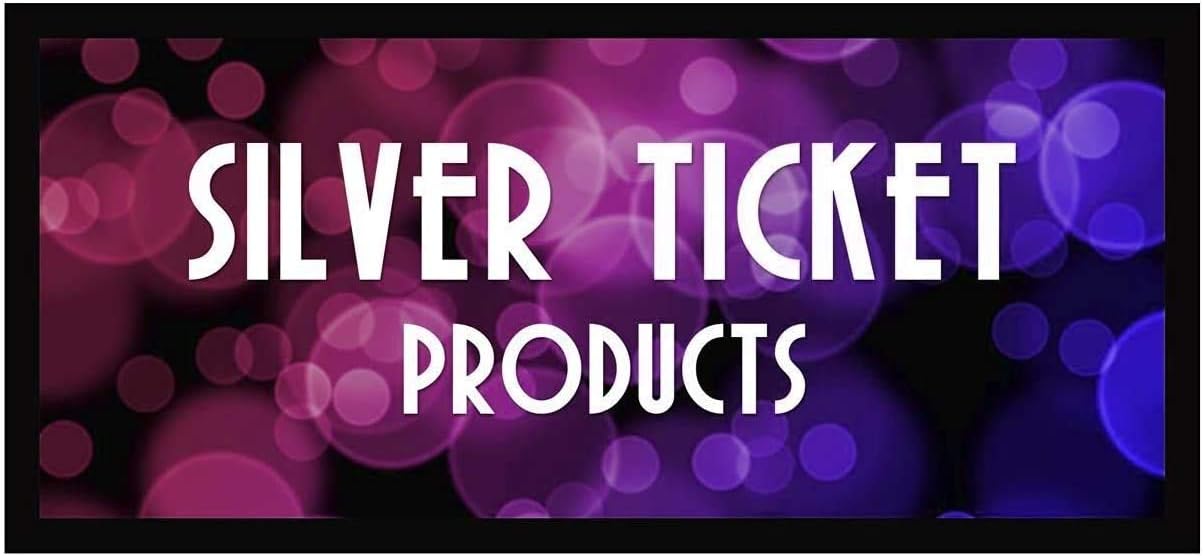 Silver Ticket Products STR Series 6 Piece Home Theater Fixed Frame 4K / 8K Ultra HD, HDTV, HDR & Active 3D Movie Projection Screen, 2.35:1 Format, 138" Diagonal, High Contrast Material STR-235138-HC