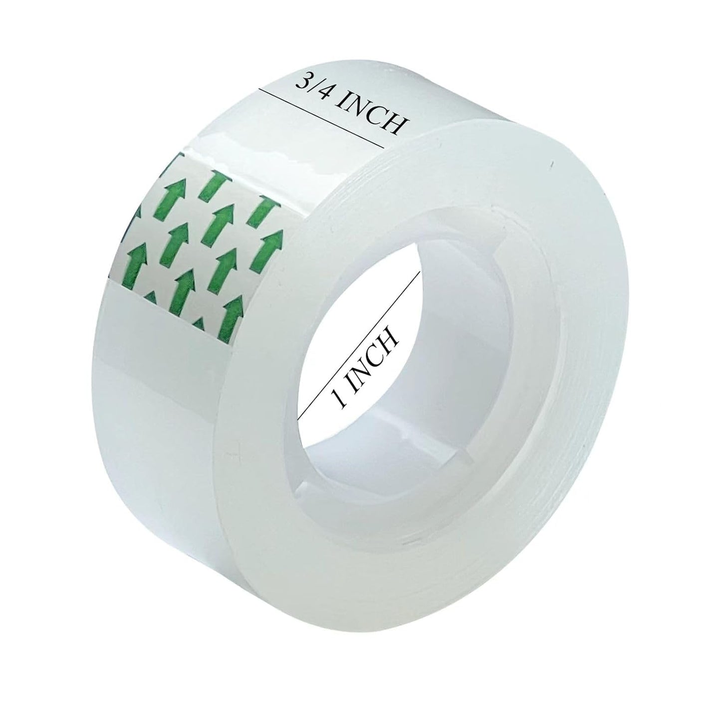 16 Rolls Clear Tape Refill - Tear by Hand, Transparent Tape Rolls for Dispenser, 3/4" x 1000 inch