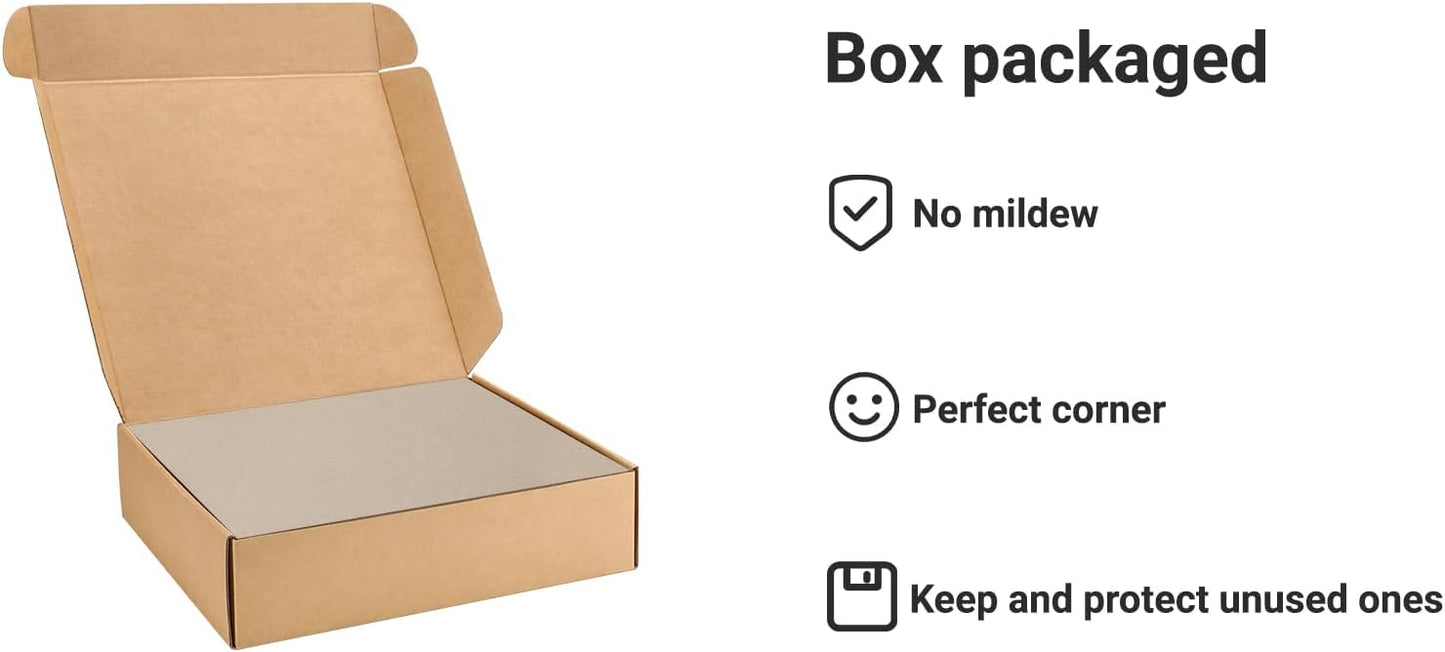 25 Pcs Book Board, Binder Board, Cover Board, Heavy Duty Chipboard for Book Binding, DIY Cardboard (Gray, 12 x 12 Inch 100PT)