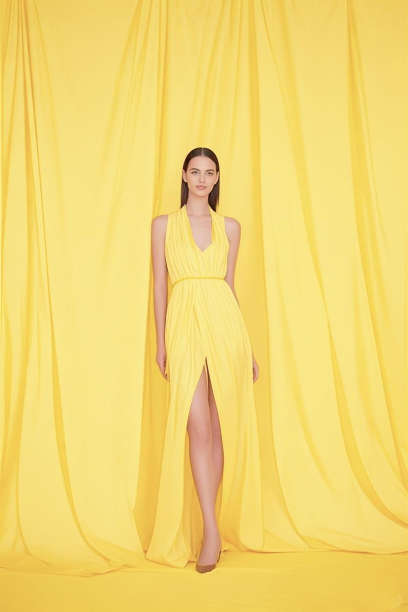 8X10ft Yellow Backdrop Background for Portrait Photography Photo Booth Backdrop for Photoshoot Background