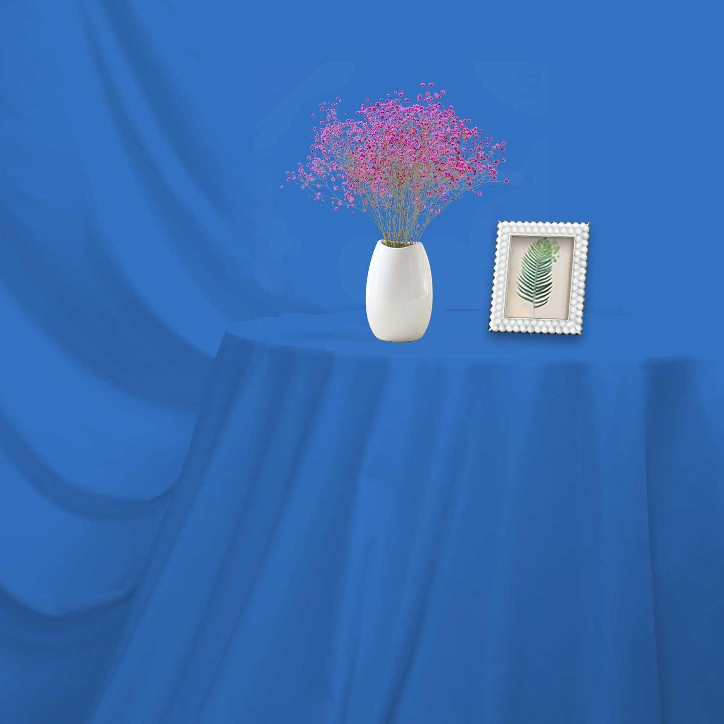 Blue Photo Backdrop for Photoshoot Blue Background for Photography Photo Backdrop Curtain for Party 8 x 10 FT