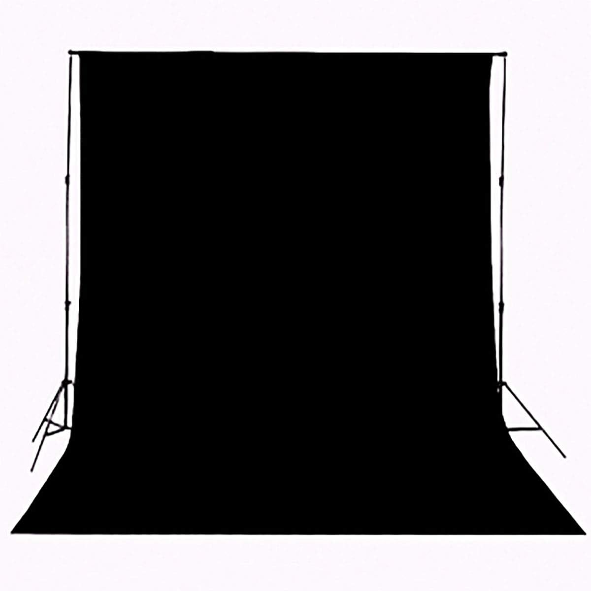 Black Backdrop for Photography Durable Fabric Background Photo Backdrop Video Photography Studio (5x7ft, Black)
