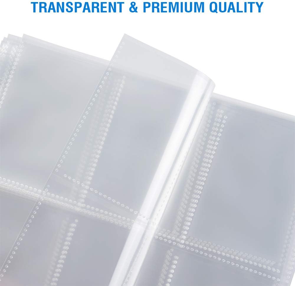 36 Pack 9 Pocket Page Protectors, Sooez Trading Card Sleeves for 3 Ring Binder, Baseball Cards Holder, Protective Pages Sheets for Binders Album, Fit for YuGiOh, MTG, Game, Business & Sports Cards