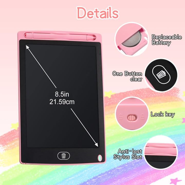 32 Pack LCD Writing Tablet for Kids Drawing Tablet 8.5" Upgraded Drawing Pad Toddler Doodle Board for Kids Learning Drawing Board Writing Tablet Bulk for Party Class