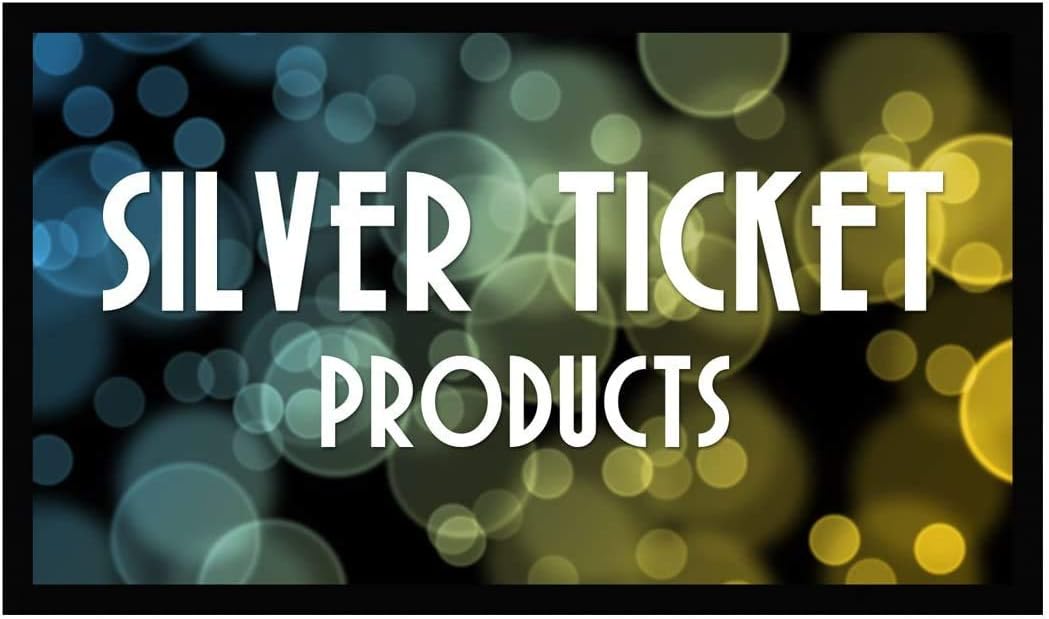 Silver Ticket Products STR Series 6 Piece Home Theater Fixed Frame 4K / 8K Ultra HD, HDTV, HDR & Active 3D Movie Projection Screen, 16:9 Format, 110" Diagonal, Woven Acoustic Material STR-169110-WAB