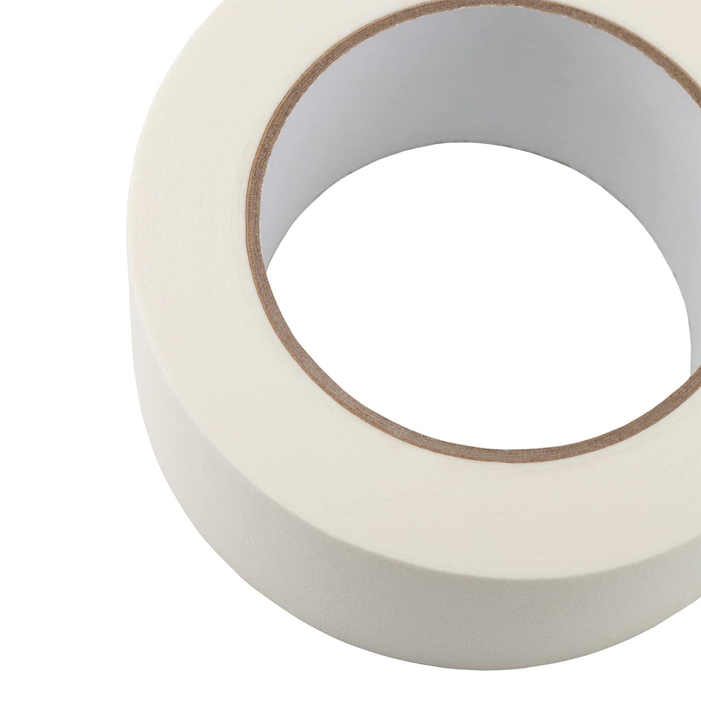 Lichamp Masking Tape 2 inch Wide, 2 Pack General Purpose Masking Tape Beige, White Tapes for Painting, Arts, Crafts, 2 inch x 55 Yards x 2 Rolls (110 Total Yards)