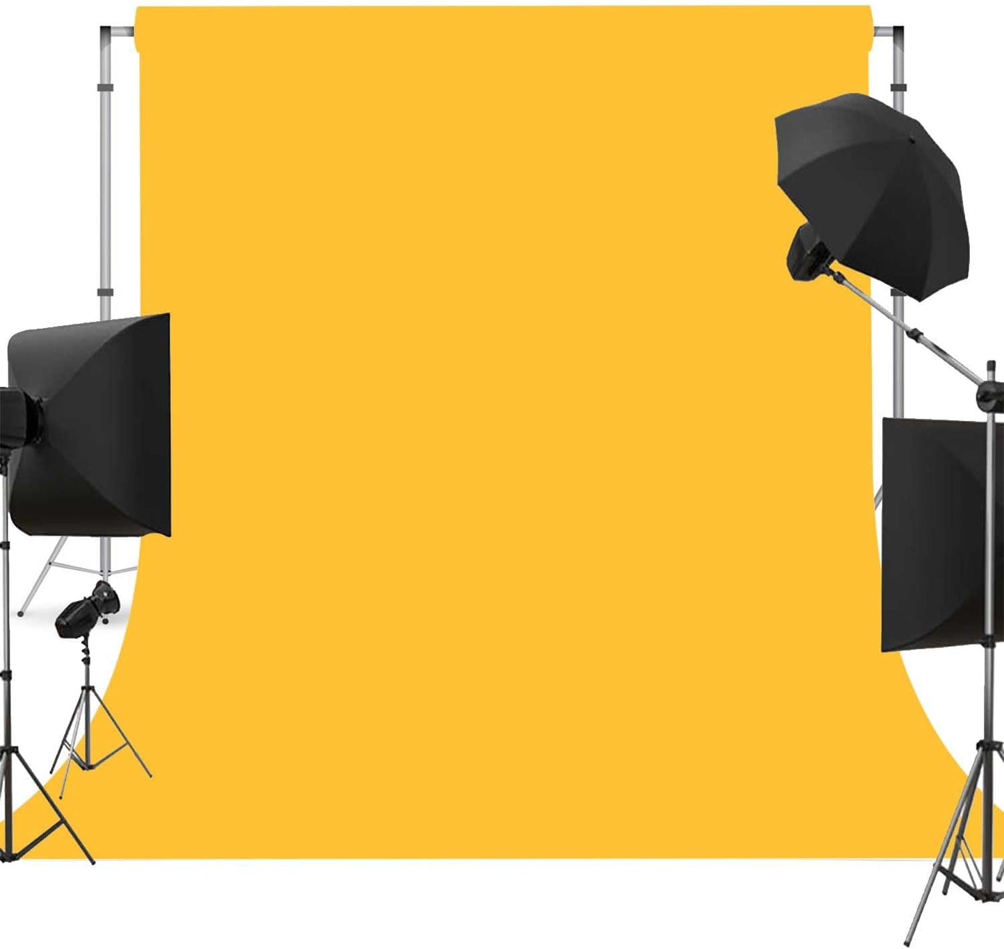 Yellow Photo Backdrop for Photoshoot Yellow Background for Photography Photo Backdrop Curtain for Party 5 x 7 FT