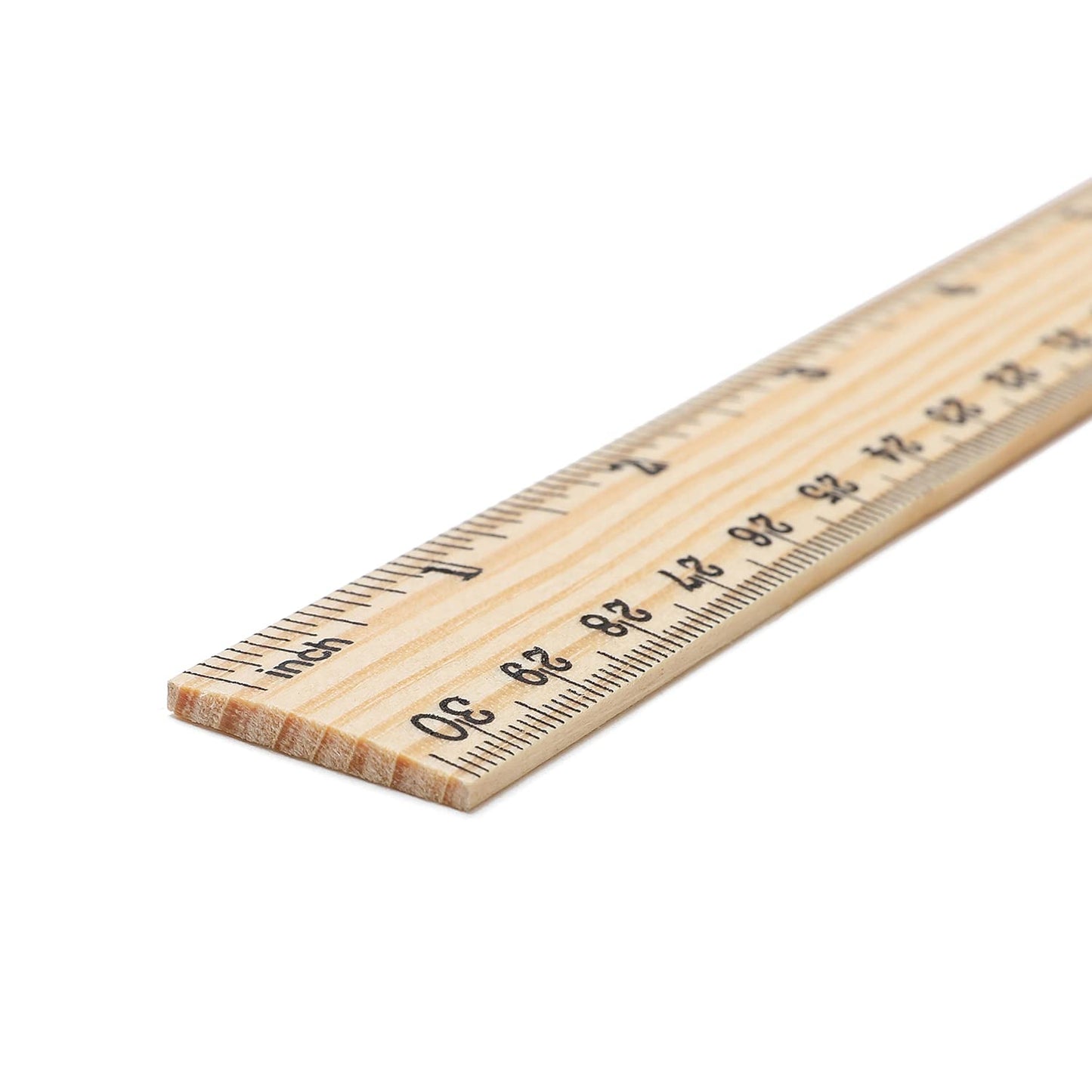 10 Pack Wooden Ruler 12 Inch Rulers Bulk Wood Measuring Ruler Office Ruler 2 Scale