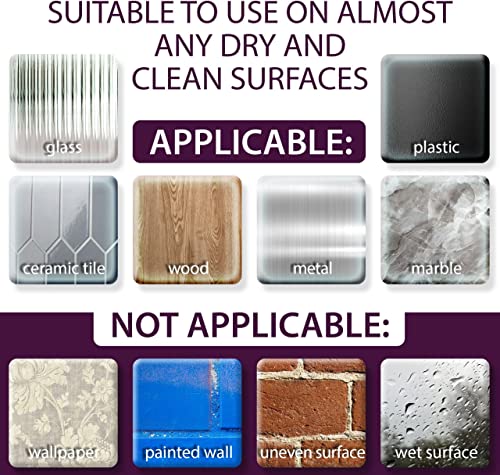 Large Double Sided Sticky Dots 40PCs - Round Sticky Tack for Wall Hanging - Mounting Putty Removable - Double Sided Tape Dots for Crafts Poster Picture Hanging - Clear Circle Stickers