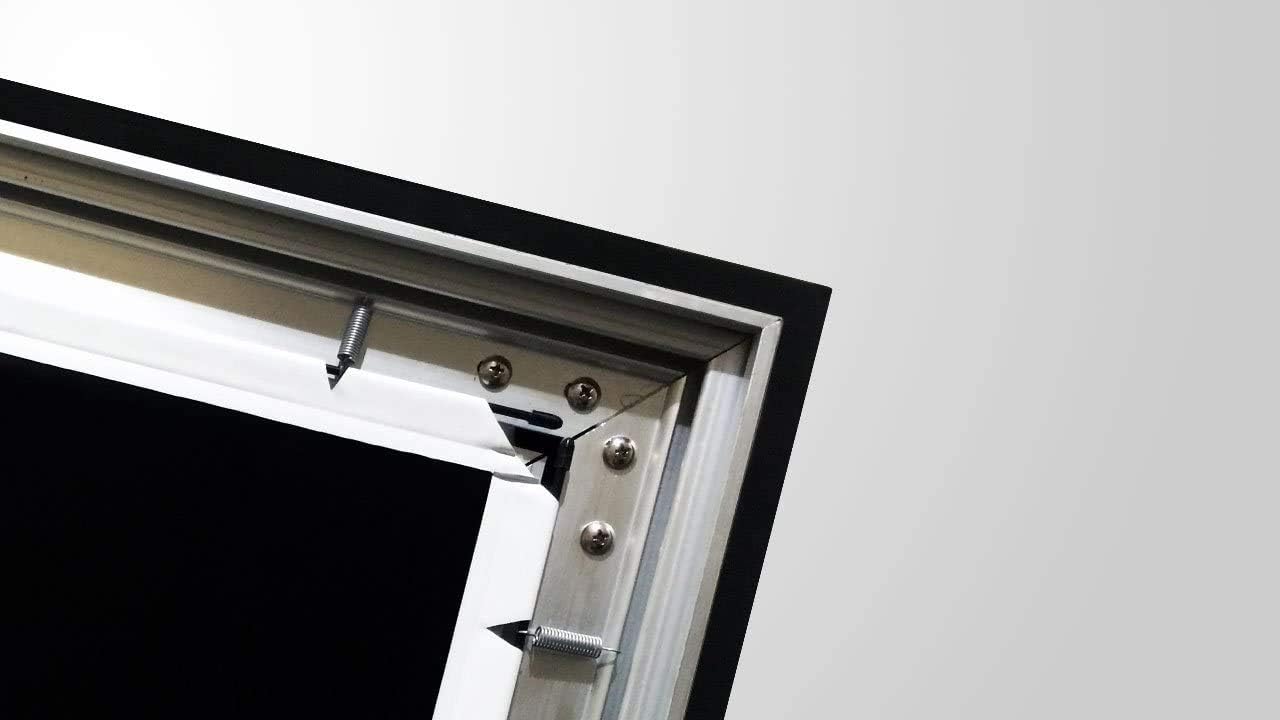 Silver Ticket Products STR Series 6 Piece Home Theater Fixed Frame 4K / 8K Ultra HD, HDTV, HDR & Active 3D Movie Projection Screen, 16:9 Format, 200" Diagonal, White Material STR-169200