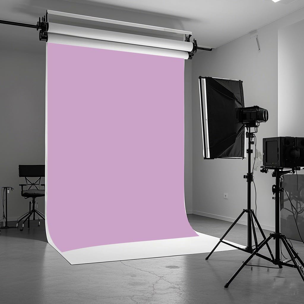 5X7ft Purple Backdrop Light Purple Photo Backdrop for Photoshoot Background Solid Color Backdrop