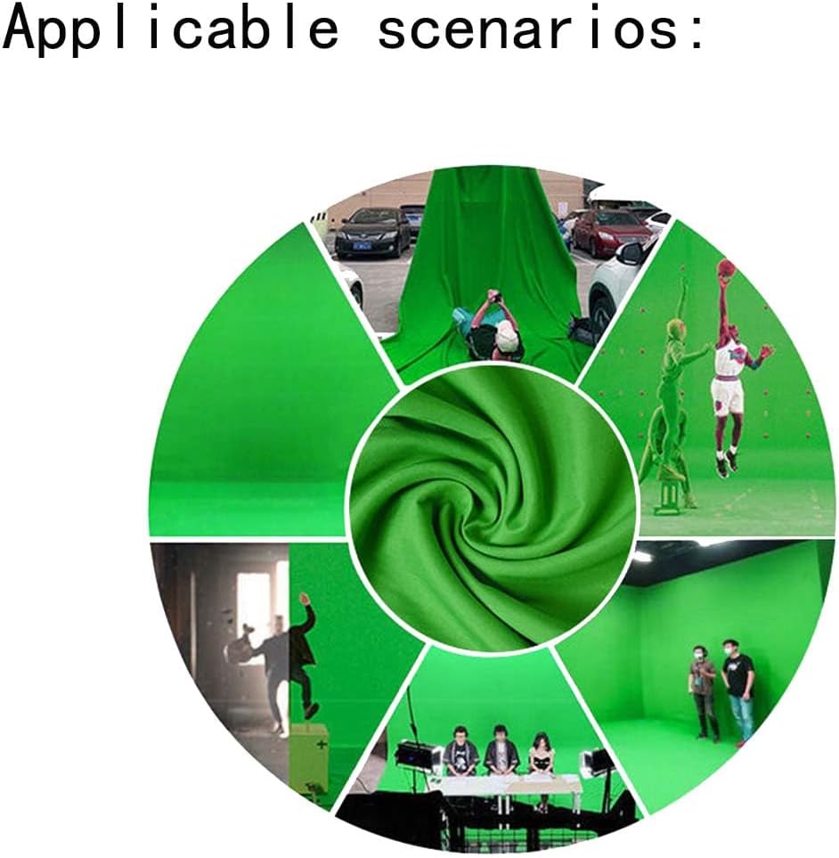 Green Backdrop Background Fabric Backdrop for Shoot Portraits Party Video Studio 5X7ft