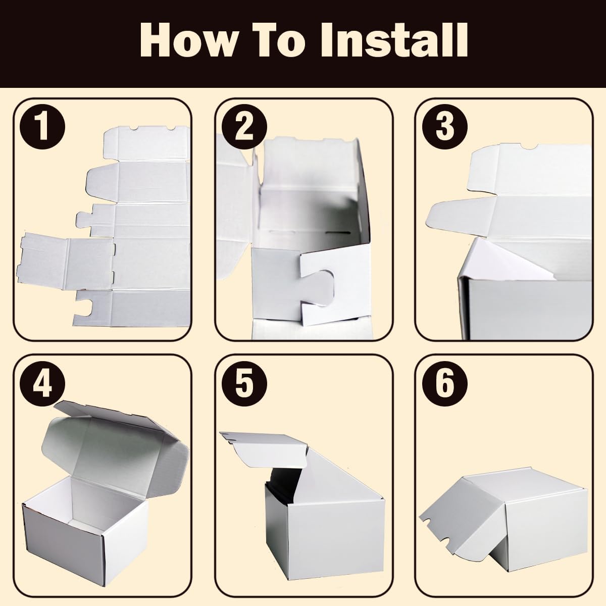 NUMINA 4 Pack 350 Small Card Storage Box, Heavy Duty Cardboard Game Card Organizer with Dividers for TCG, MTG, Sports & Trading Cards, Shipping Boxes for Collectors & Sellers