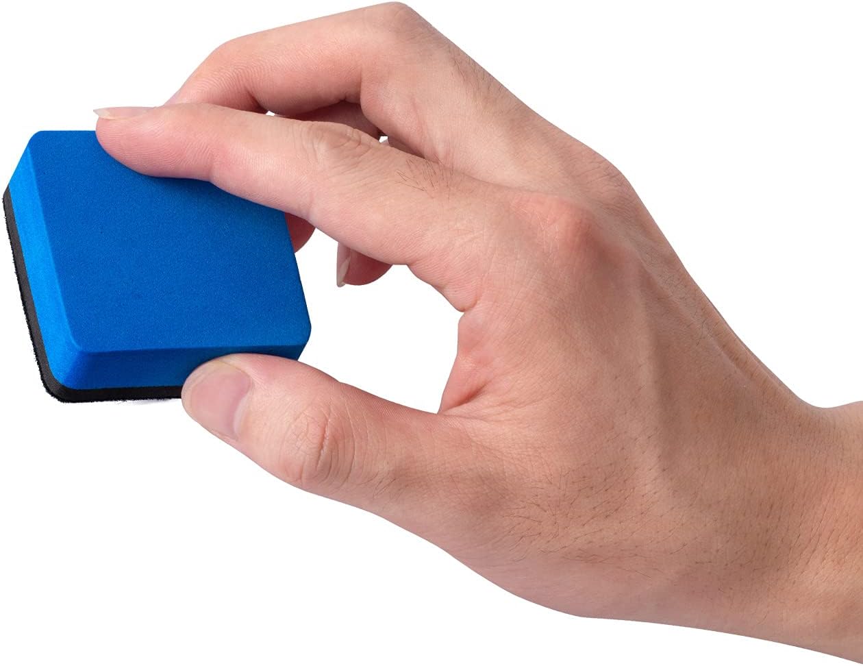 Dry Erase Erasers, Eeoyu 40 Pack Magnetic Whiteboard Dry Erasers Chalkboard Cleaner Wiper for Kids and Classroom Teacher Supplies Home and Office, 4 Colors