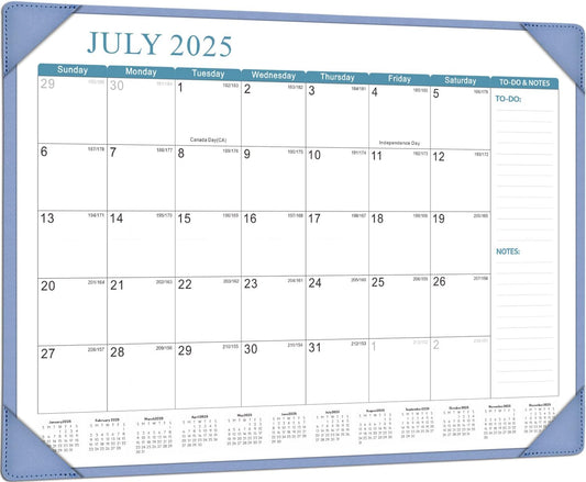 KOPEESY Desk Calendar 2025-2026, Academic Year Large Desk Calendar with Desktop Mat, 18 Months from July 2025 - December 2026, 22” x 17” Desktop Monthly Planner for Home or Office School