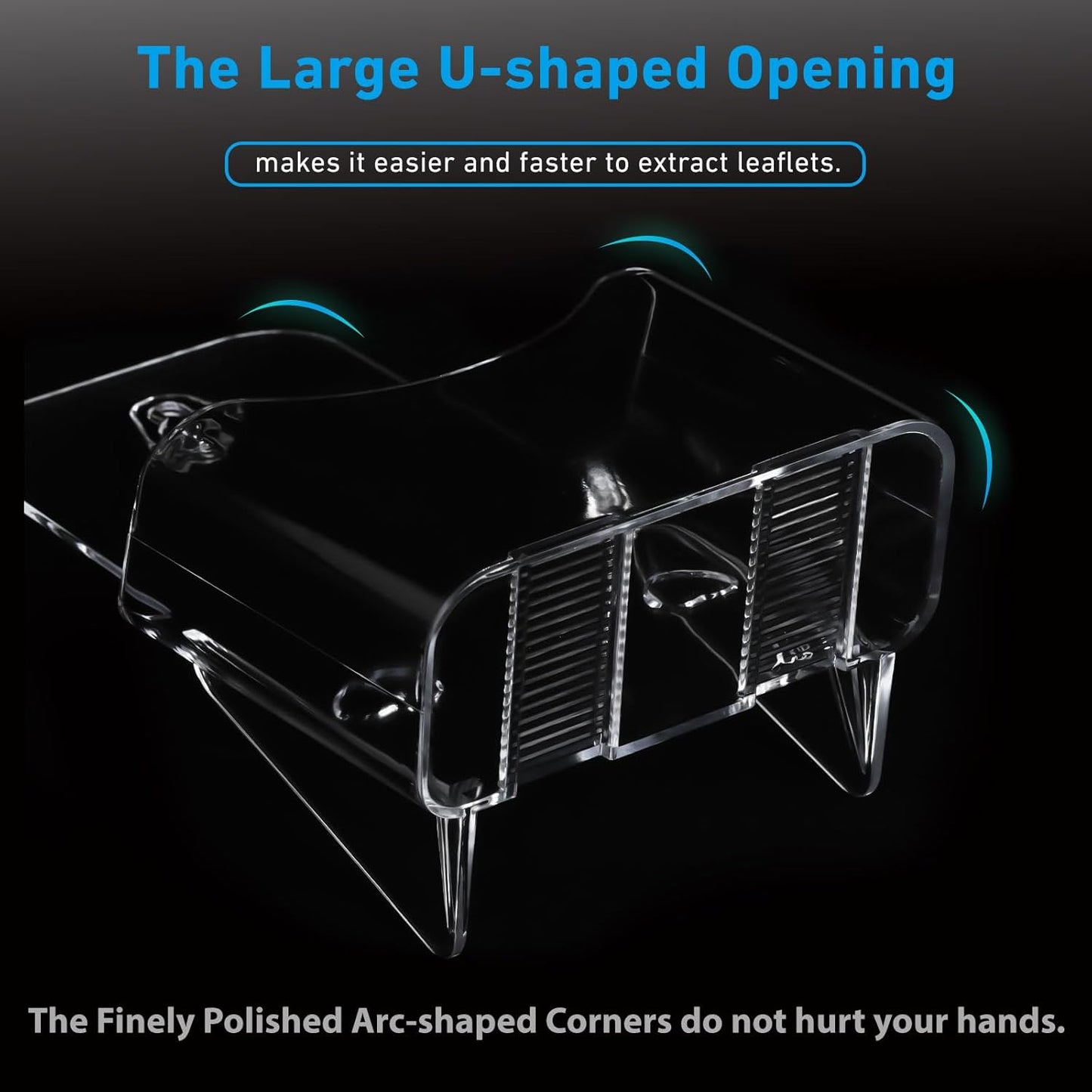 Brochure Holder 4x9 Inches Slant Back Design, Clear Display Stand, Plastic Table Stand Sign Holder,Pamphlet Holder Flyer Holder, Acrylic Display Stand, Acrylic Table Signs Plastic Paper Holder for Office, Home, Store, 4 Pack