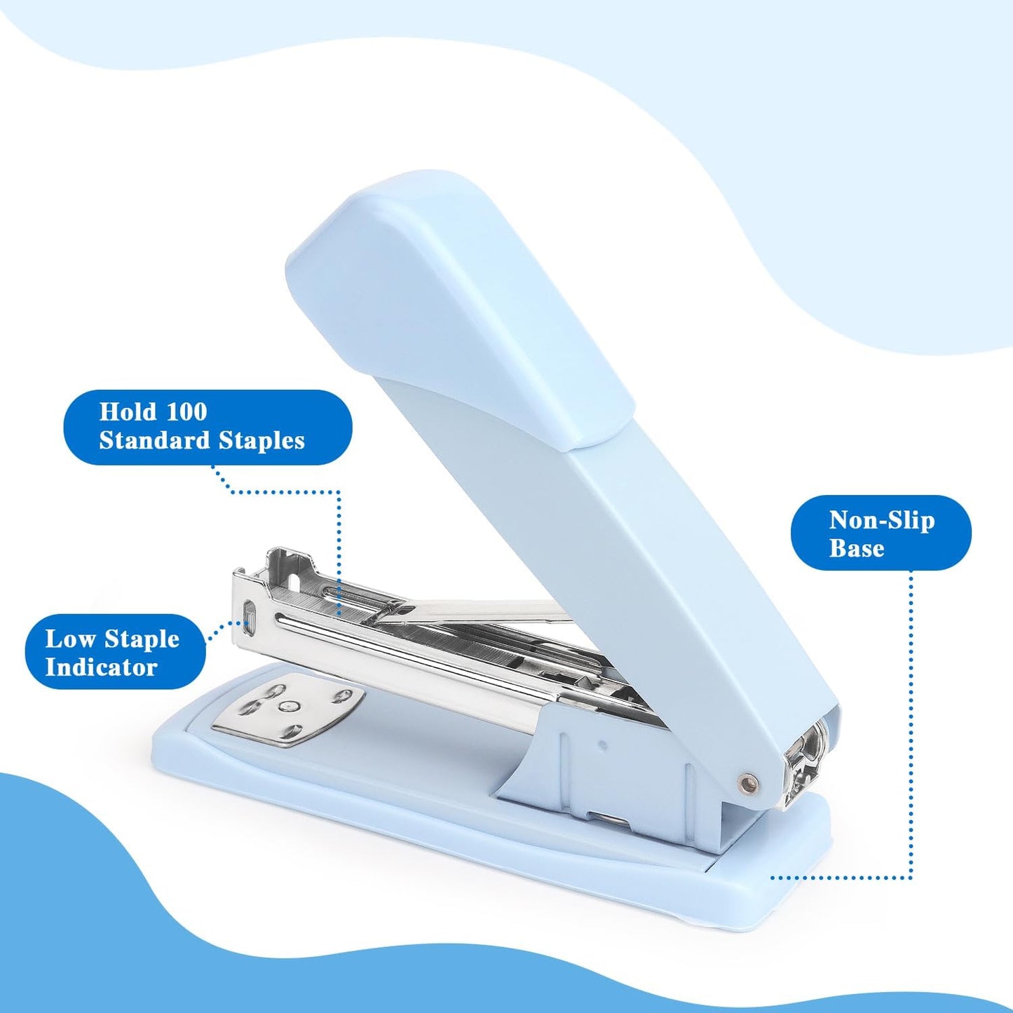 Tamaki Stapler, Office Stapler, Staplers for Desk(Blue)