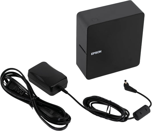 LABELWORKS Epson LW-C610PX-BLK Premium Portable Bluetooth Label Machine Printer with AC Adapter – Create Labels for Crafts and Organization, Designer Tape Supported, App Compatible