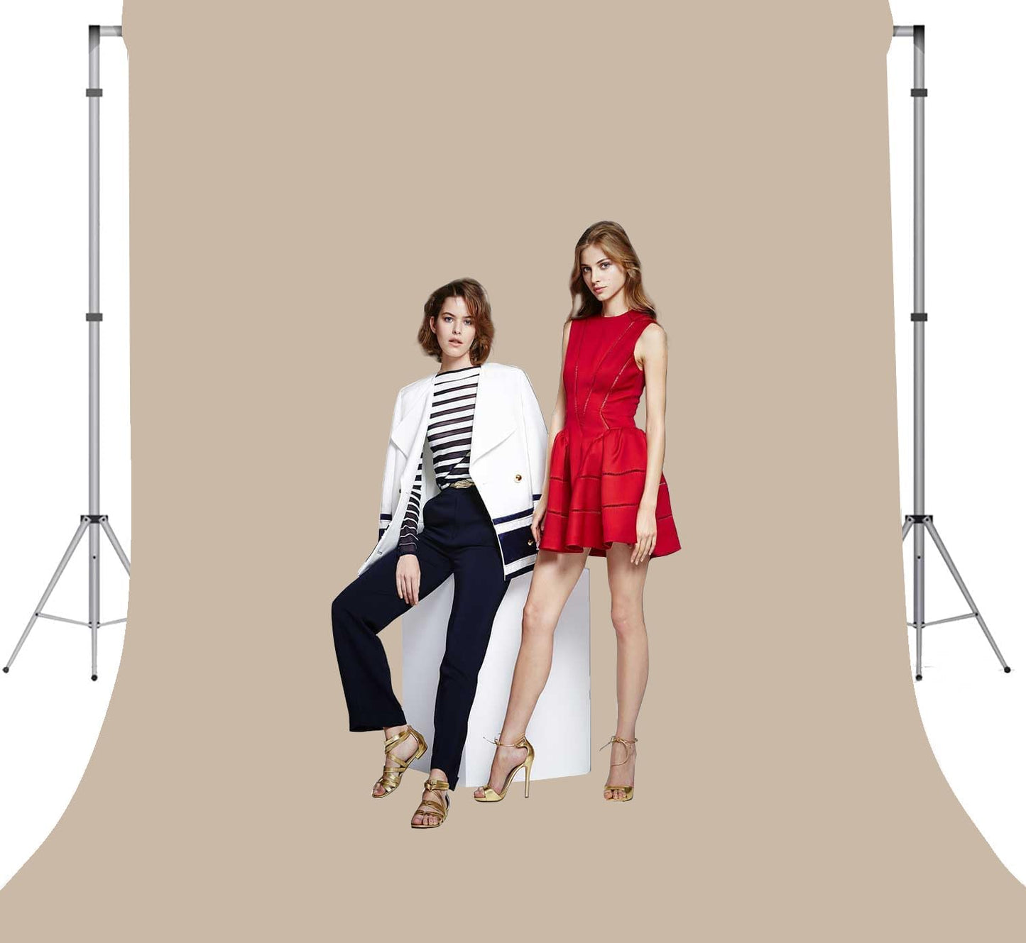 Beige Photo Backdrop for Photoshoot Beige Background for Photography Photo Backdrop Curtain for Party 10 x 20 FT