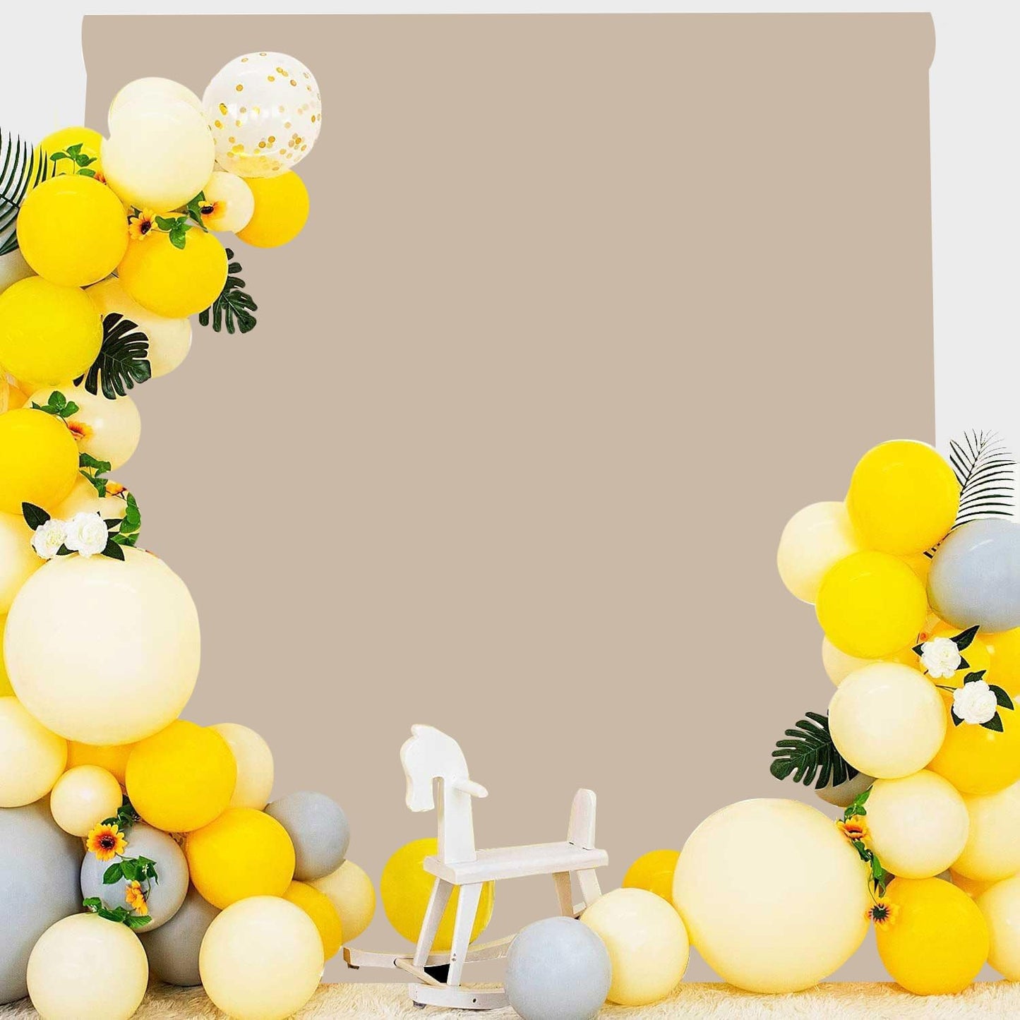 Beige Photo Backdrop for Photoshoot Beige Background for Photography Photo Backdrop Curtain for Party 8 x 10 FT