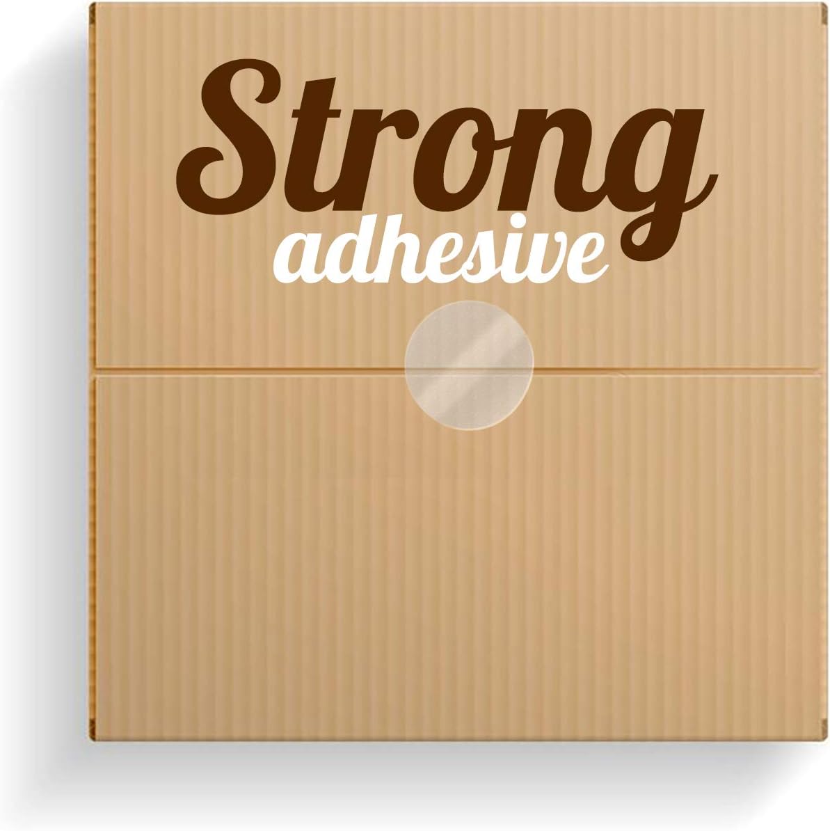 Performore Crystal Clear Transparent 2" Round Stickers, Envelope Tab Sealer and Retail Package Round Clear Seal Labels Self Adhesive, 1000 Stickers Per Roll