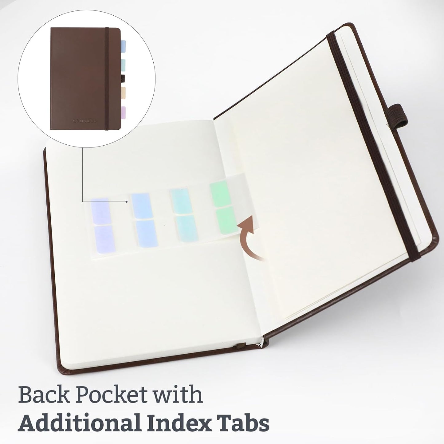 2Pack Bullet Dotted Hardcover Journal Notebook, A5 140 Pages 120Gsm Thick Paper for School,Note Taking,Work,Diary，5.7"*8.3",Light Green