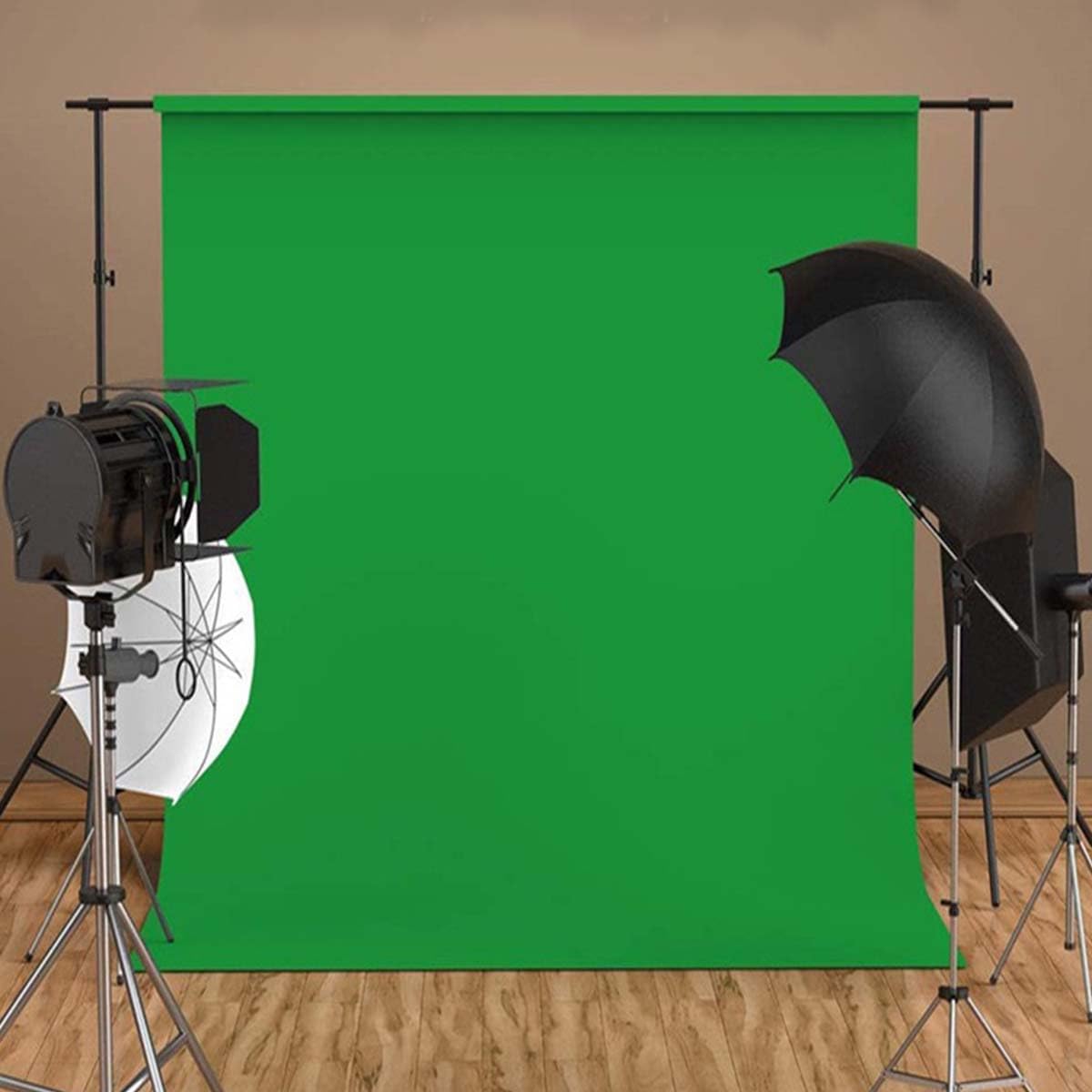 Green Backdrop Background Fabric Backdrop for Shoot Portraits Party Video Studio 8X10ft