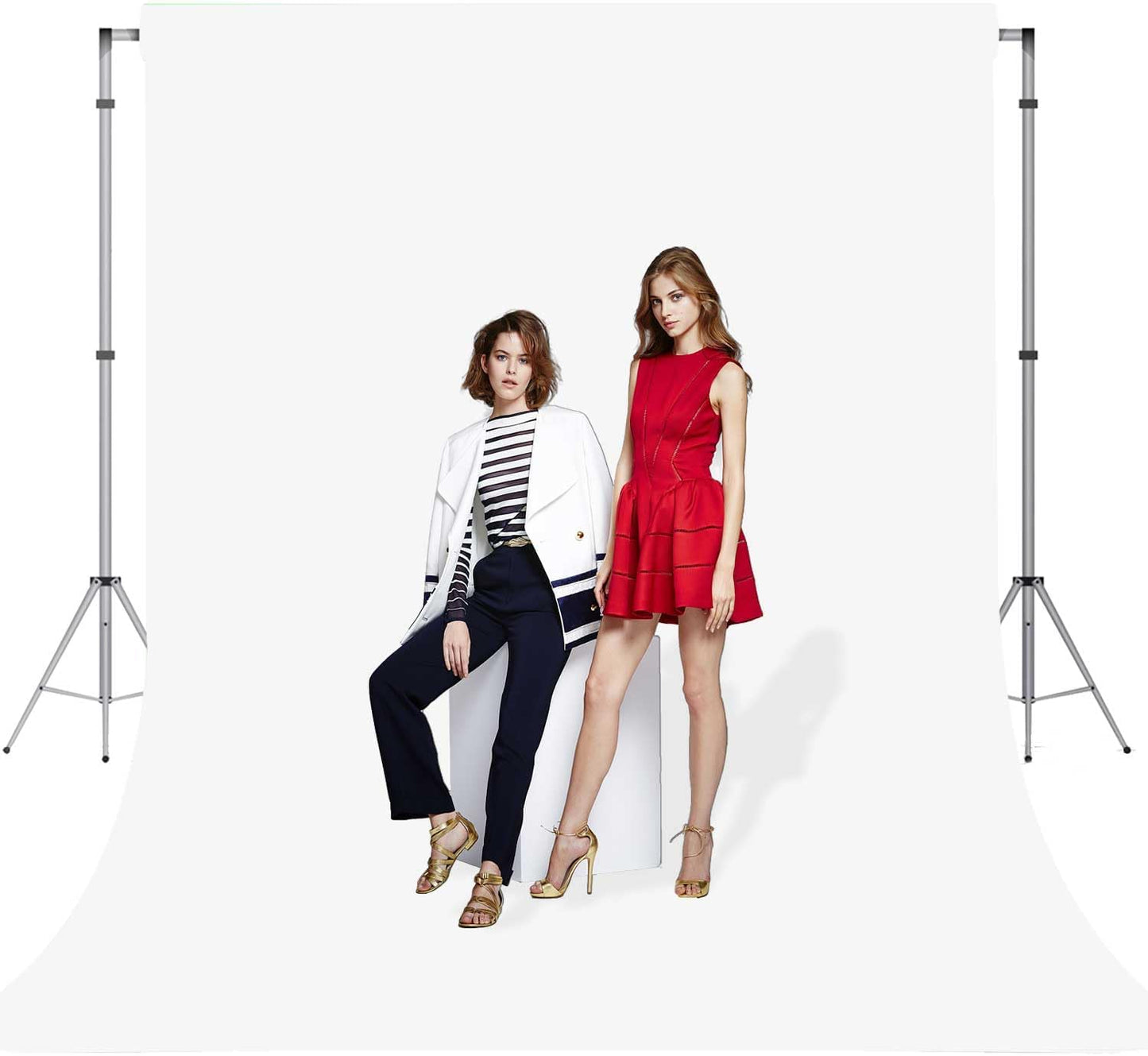 White Photo Backdrop for Photoshoot White Background for Photography Photo Backdrop Curtain for Party 10 x 10 FT