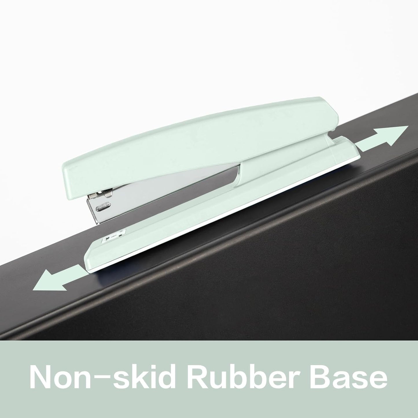 Deli Desktop Office Stapler - 25 Sheet Capacity, Includes 1000 Staples, Staple Remover, Green