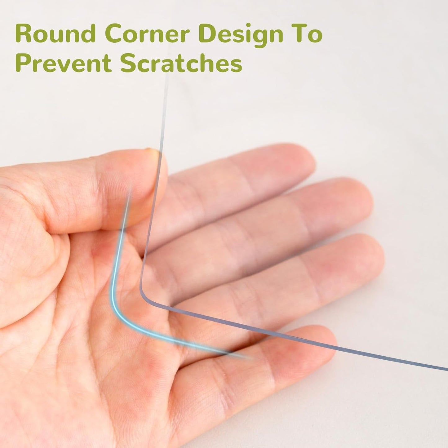 39 x 87 Inch Clear Table Cover Protector, Clear Table Protector for Dining Room Table, 1.5mm Plastic Table Cover, Waterproof Table Pad for Kitchen, Office