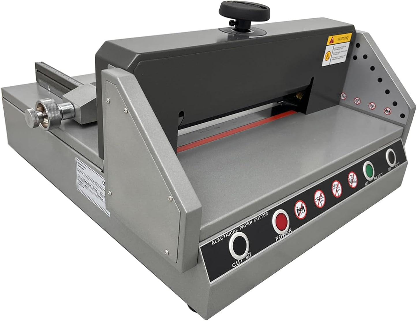 A4 13″ Desktop Electric Paper Cutter with Infrared Photo Electric Protection Paper Stack Guillotine Trimmer for Office, School 110V 120W