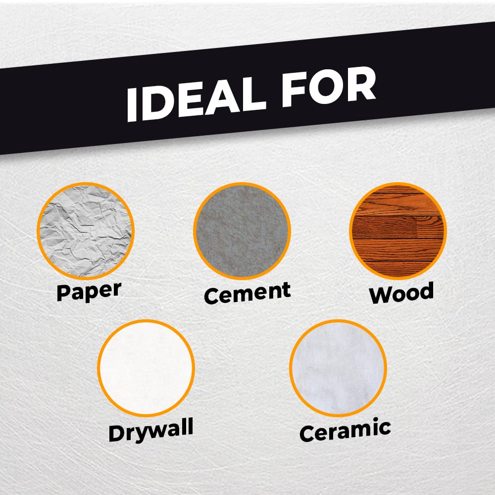 WOD MT5 Utility Grade Masking Tape, 6 inch x 60 yds. (Pack of 8) for Home or Office air-Dry Painting, Labeling, & Packing. Leaves no Residue