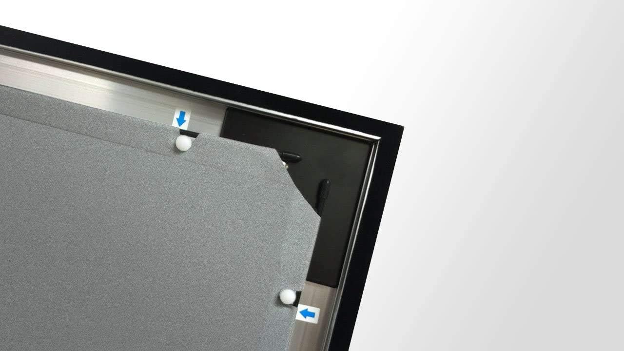 Silver Ticket Products STR Series 6 Piece Home Theater Fixed Frame 4K / 8K Ultra HD, HDTV, HDR & Active 3D Movie Projection Screen, 2.35:1 Format, 138" Diagonal, Silver Material STR-235138-S