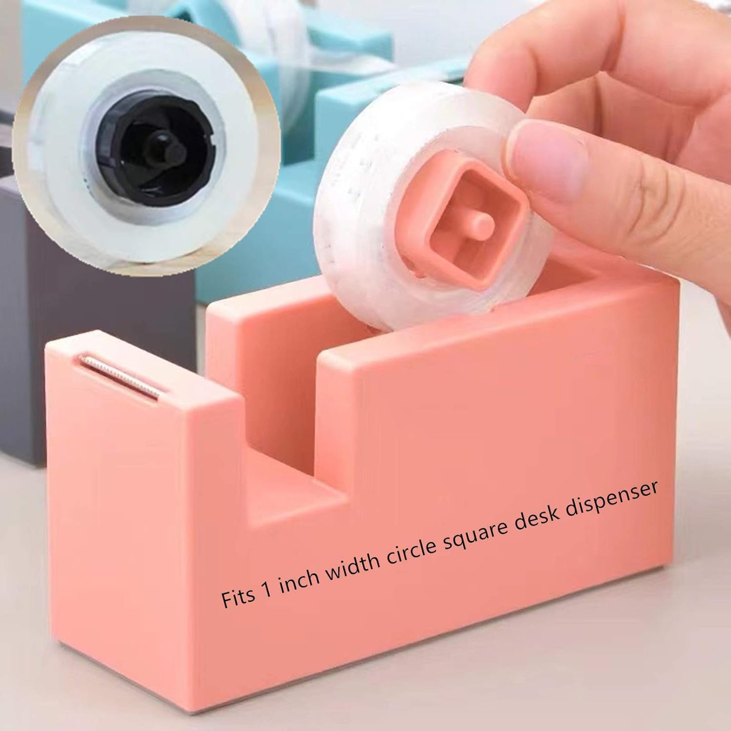 Transparent Tape Refill Rolls for Dispenser, Tear by Hand,16 Rolls x 900 inches