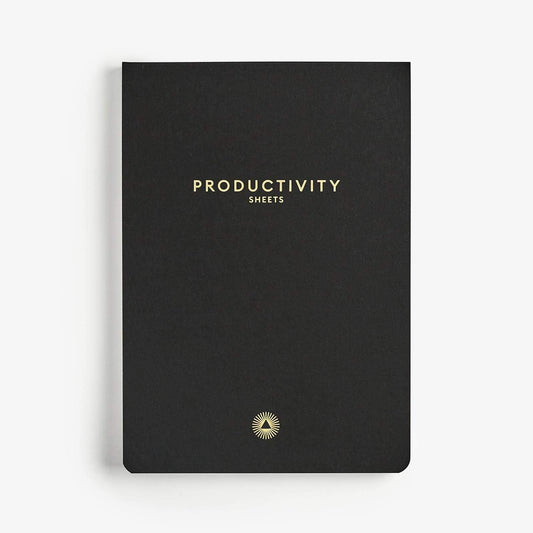 Intelligent Change 3-Month Productivity Planner Sheets and Tools for Time-Management and Mindfulness, Tear-Out To-Do List, A5 Undated Sheets, Black