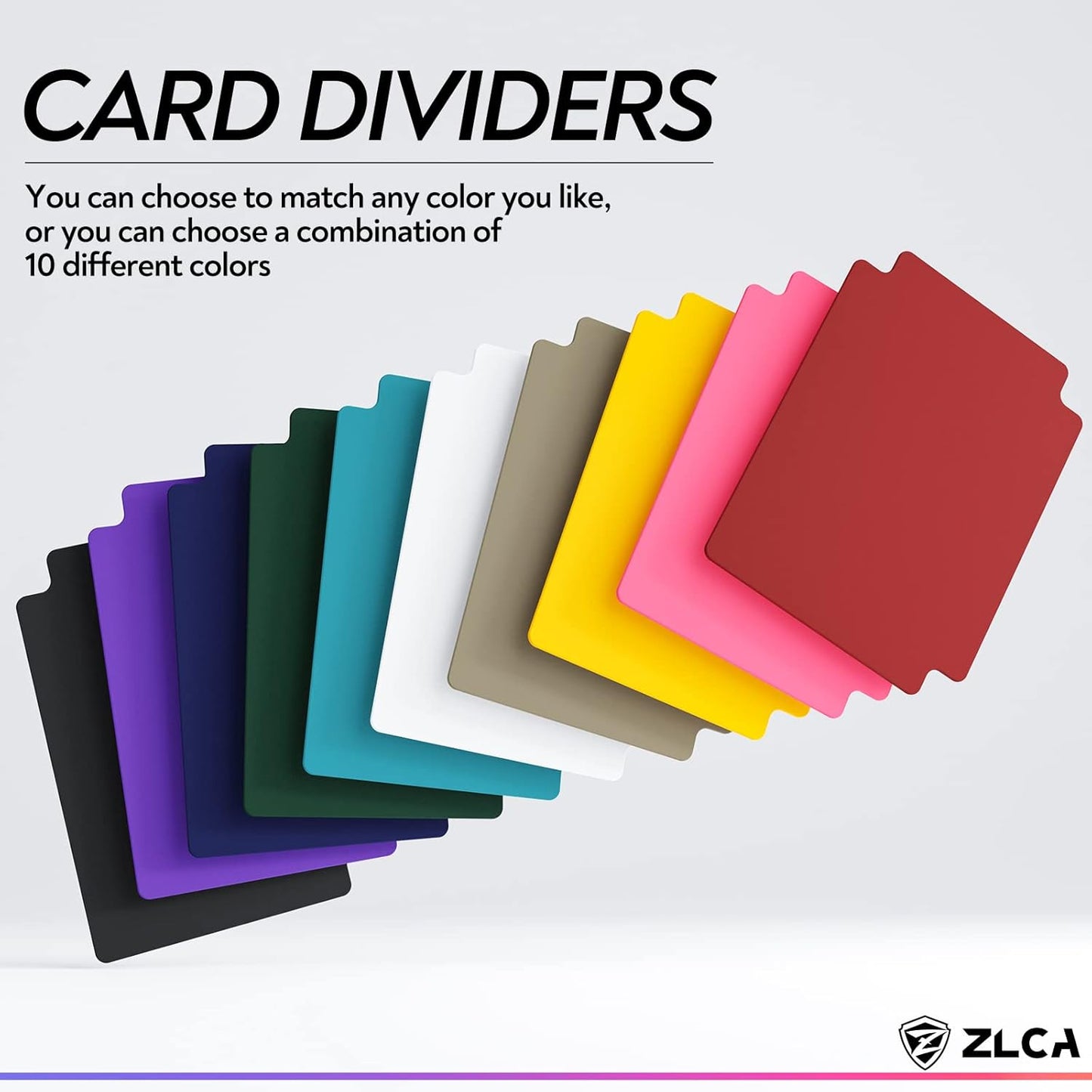 ZLCA 50 Pieces Trading Card Dividers, Playing Card Page Dividers with Tabs, Plastic Card Separator for Storage Box Folder Record Baseball Games Sports Card 2.75 x 3.76 Inch (Pink)