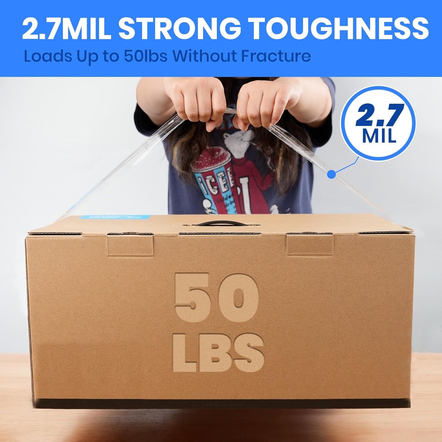 ADHES 36 Rolls Packing Tape with Dispenser Gun, 2.7 Mil Heavy Duty Packaging Tape for for Shipping, Moving and Storing, 1.88 Inch x 60Yards, Super Clear