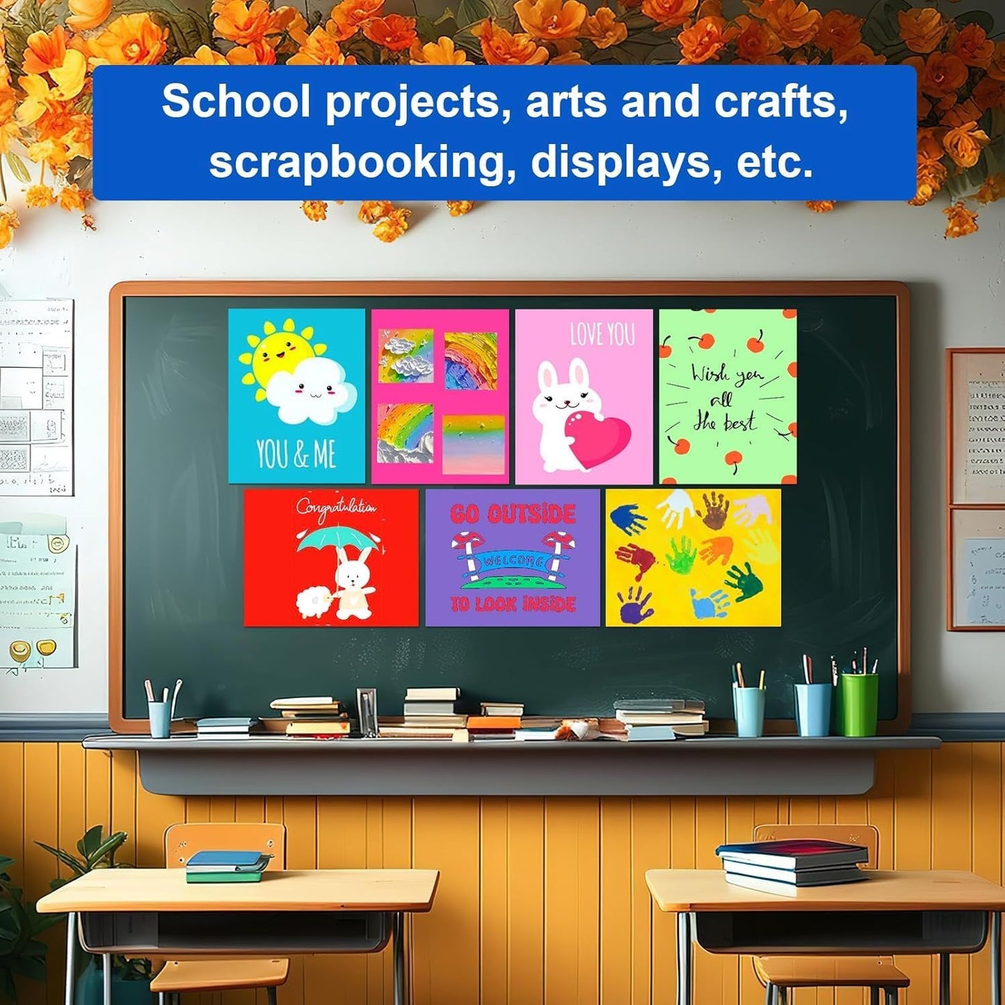 18 Pcs 11" x 14" Colored Poster Board Paper ROOKEA Colorful Poster Board Bulk 230 Gsm Thick Vision Boards Blank Smart PosterBoard for School Arts Craft Projects Drawing Scrapbooking Graphic