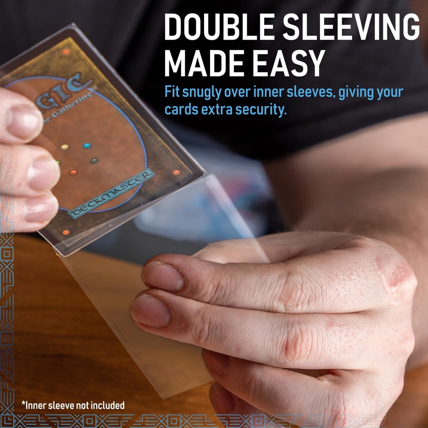 Premium Rival Clear Gloss Deck Protectors | MTG Card Sleeves Clear, Magic Cards Sleeve, Bulk Sports/TCG Card Sleeves, MTG Game Sleeve, Ultra Extra Thick Magic Protector, Commander Shield.