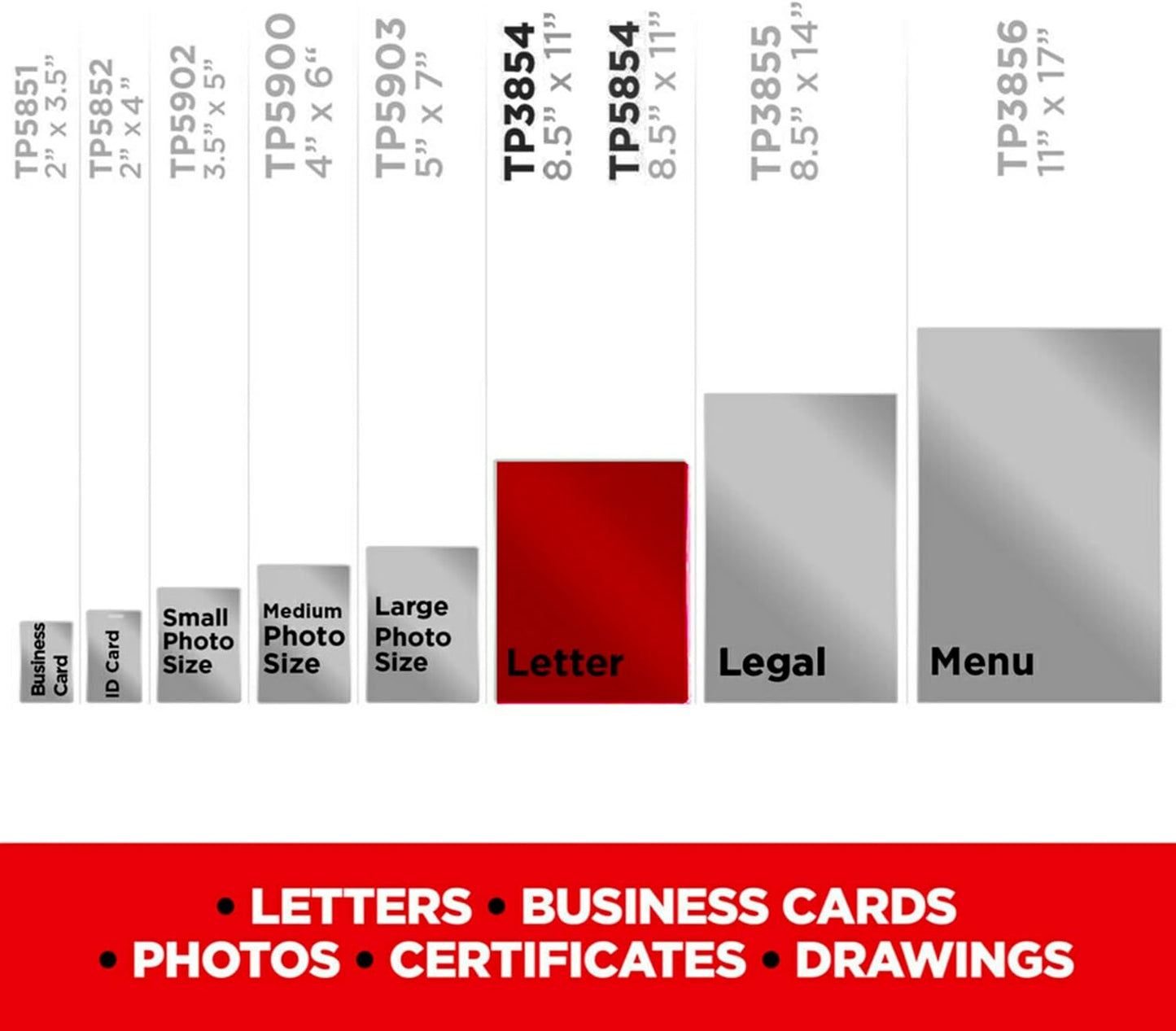 Scotch Thermal Laminating Pouches, 200 Count, Clear, 3 mil., Ideal Office or School Supplies, Fits Letter Sized Paper (8.9 in. × 11.4 in.)