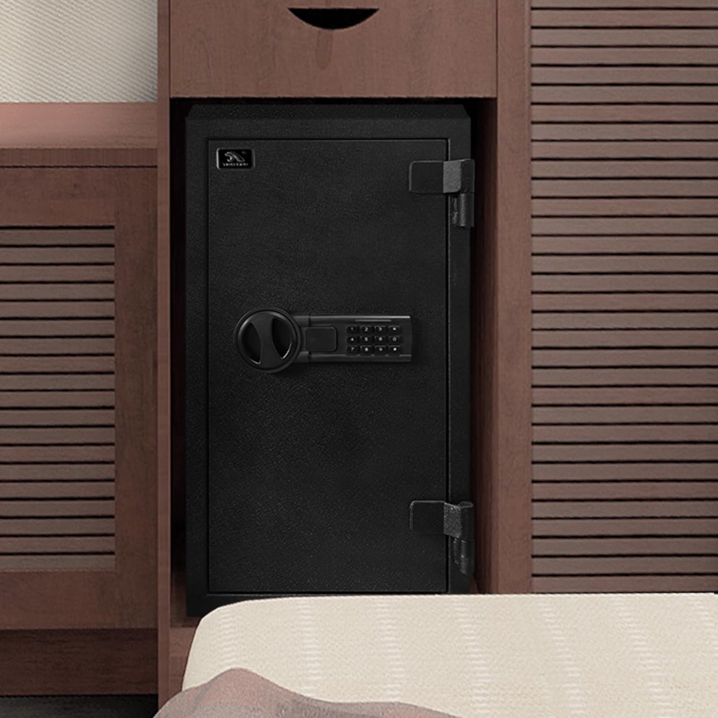 TIGERKING Fireproof Safe, 3.47 Cubic Feet Safe Box, Large Steel Money Safe Home Safes with Digital Lock for Home and Office