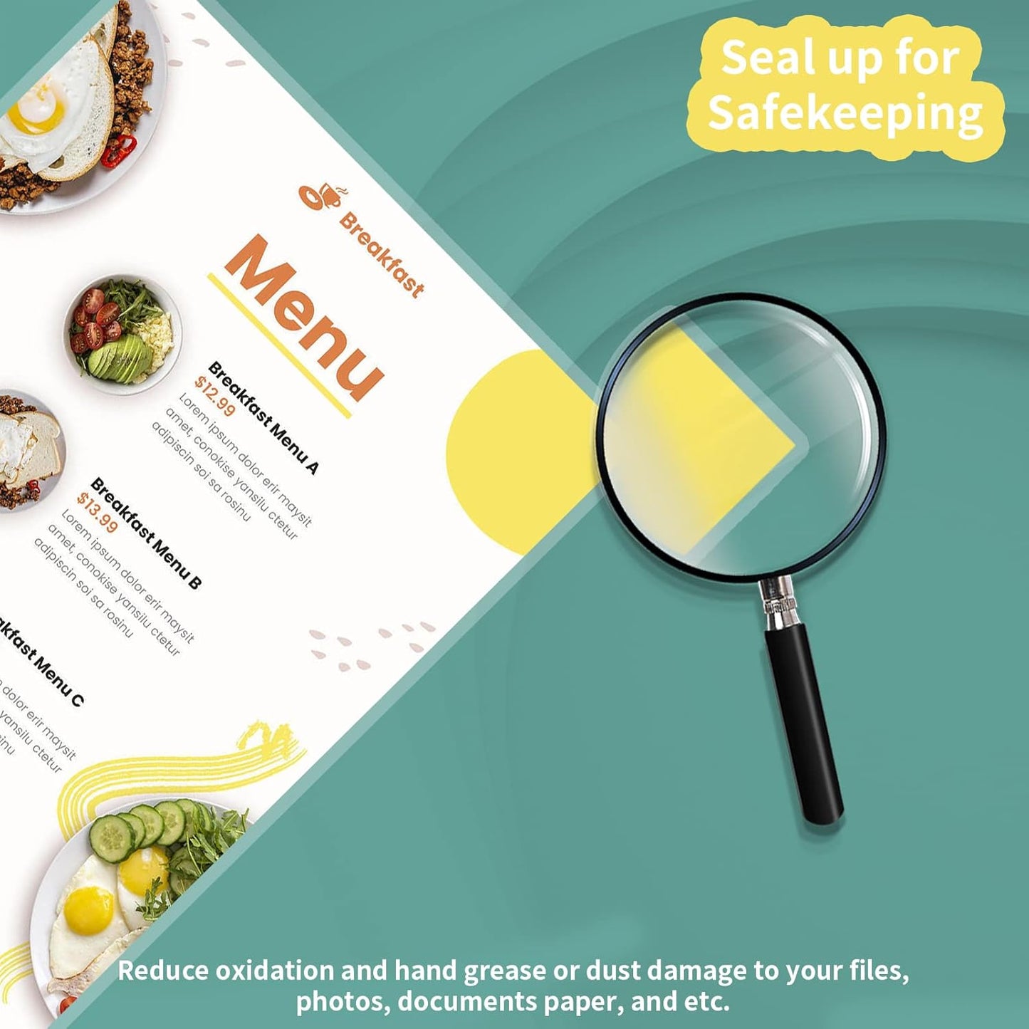 5 mil Thermal Laminating Sheets 1000 Packs, 9” x 11.5” Clear Laminating Pouches Holds 8.5 x 11 Inch Sheet, Letter Size Lamination Paper for Laminator - Rounded Corner