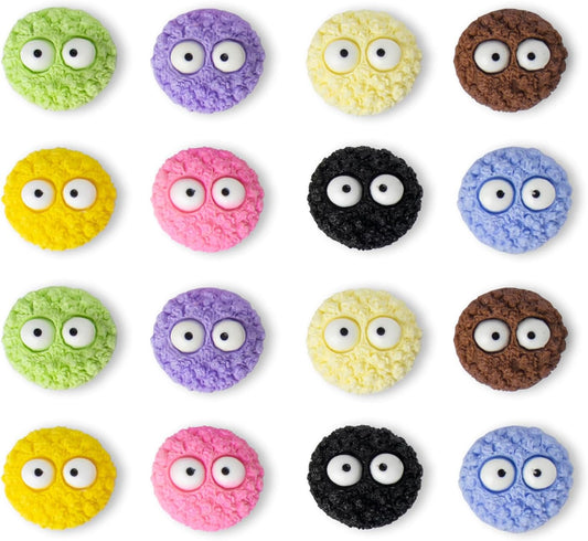 rhinocats 16Pcs Fridge Magnets, Colorful Decorative Resin Simulation Cookies Refrigerator Magnets, Cute Whiteboard Magnets for DIY Kitchen Office