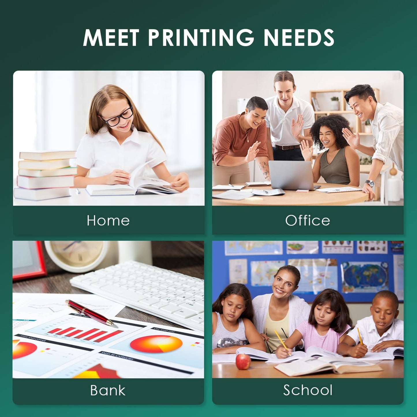 61XL 61 XL Ink Cartridges High Yield Replacement for HP Ink 61 61 XL 61XL for Envy 4500 4501 4502 5530 Deskjet 1000 1010 1050 1510 2510 2540 3000 Officejet 2620 4630 Printer (1 Black,1 Color)