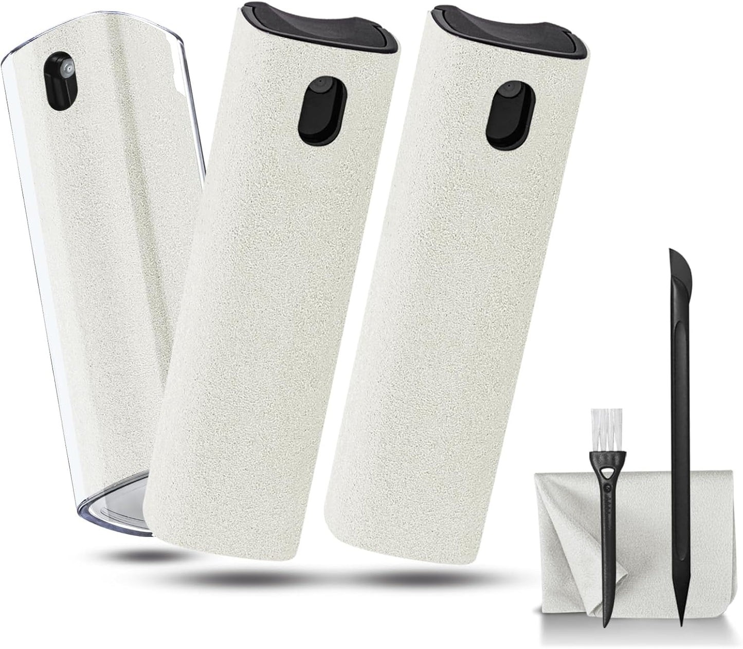 walrfid 3Pcs Car Screen Cleaner, Laptop Screen Cleaner Spray and Wipe, Electronic Computer Cleaning Kit for iPad, iPhone, Cellphone, Monitor, MacBook, Car Display, Tablet, TV Flat Screens, Cream